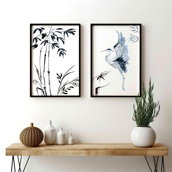 Set of 2 Japanese Wall Art For A Hallway