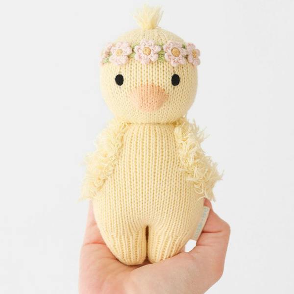 cuddle+kind - Baby Animal Collection - Baby Duckling - Floral Crown - Blush
