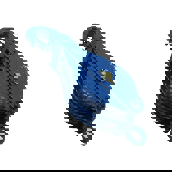 0.5 Ton 75MM Double Block With Hook Blue Painted - 8MM Pulley Wire Rope Safety Lifting