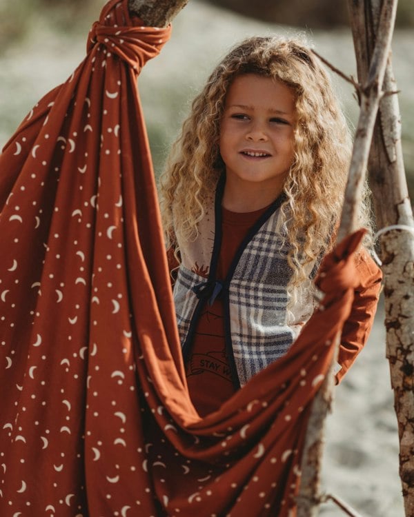 Multicolour Check And Celestial Print Patchwork Gilet - image 6