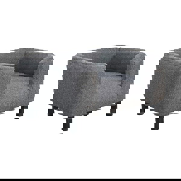 Artisan Furniture Solid Wood Mini Battleship Tweed Pet Sofa Bed