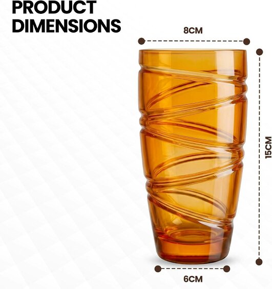 Brambles Home Plastic Tumblers Reusable Drinking Cups Assorted Colours Stackable Cups for Home Garden Parties Picnics BBQs