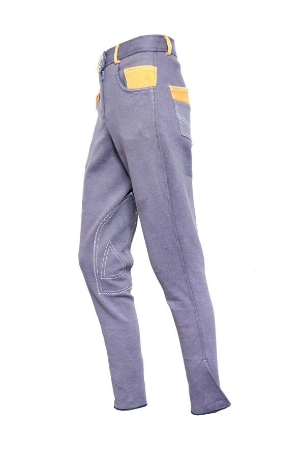 eQuitack Women's Performance Diesel Horse Riding Jodhpurs Grey/Orange