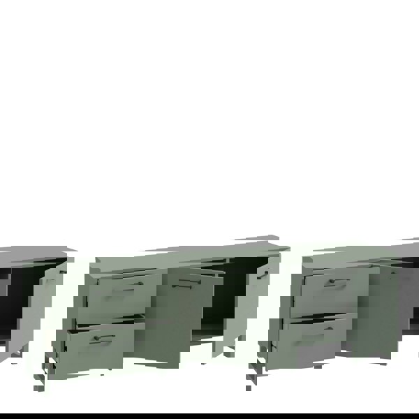 Furniture To Go Sali 2 Door 2 Drawer TV Unit in Sage Green