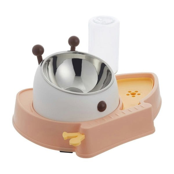 Pet Feeder and Water Dispenser Set with Slow Feeder Living and Home