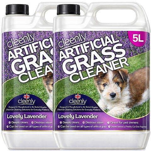 Cleenly Artificial Grass Cleaner for Dogs - Eliminates Pet Stains and Odours - Lavender Fragrance 10L