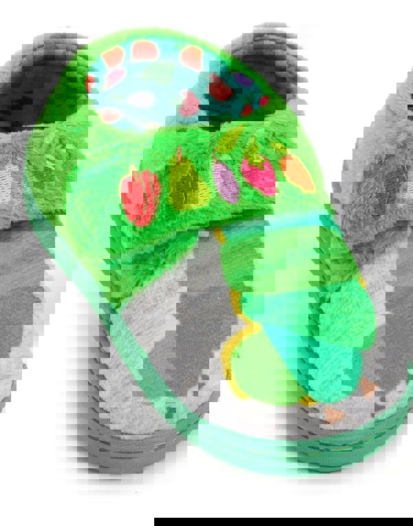 Eric Carle Boys Green The Very Hungry Caterpillar Velcro Loafer Slippers