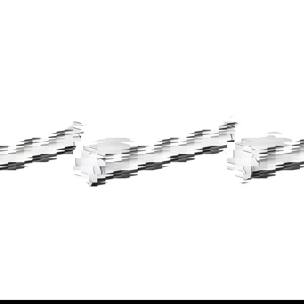 Polished chrome toilet roll holder