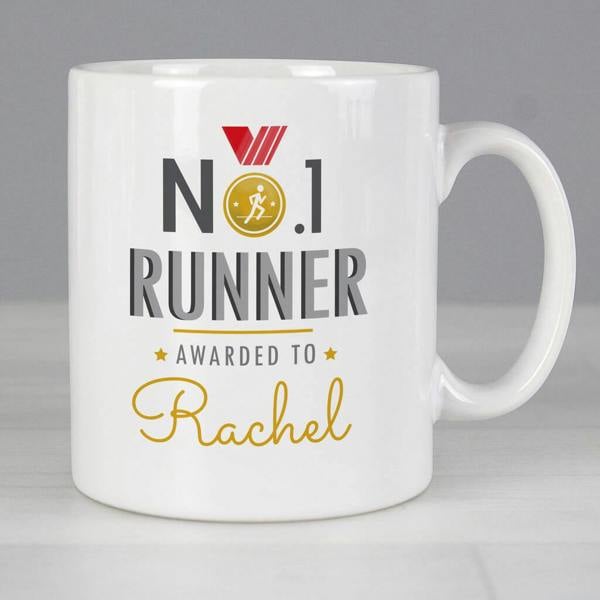 Personalised No.1 Runner Mug - alternative angle