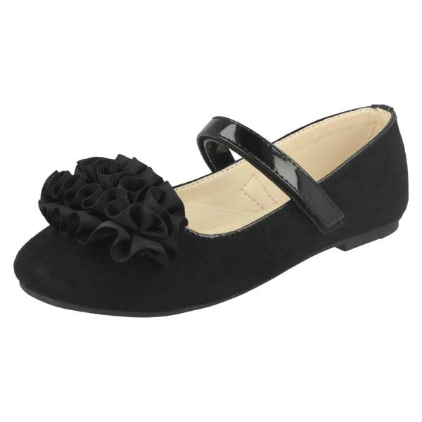 Spot On Girls Spot On Frill Trim Ballerinas H2448