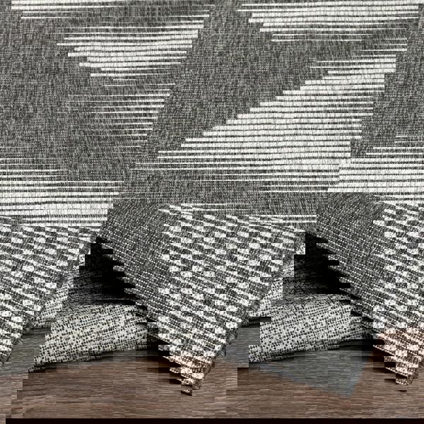 Livabliss Eagean-Global Black Grey Cream Charcoal In- & Outdoor Rug