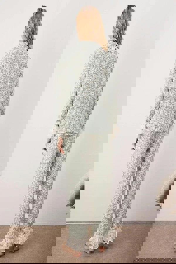 WOVCOR 2-Piece Floral Viscose Woven Pajama Set