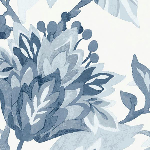 Laura Ashley Adwick Trail Dark Seaspray wallpaper