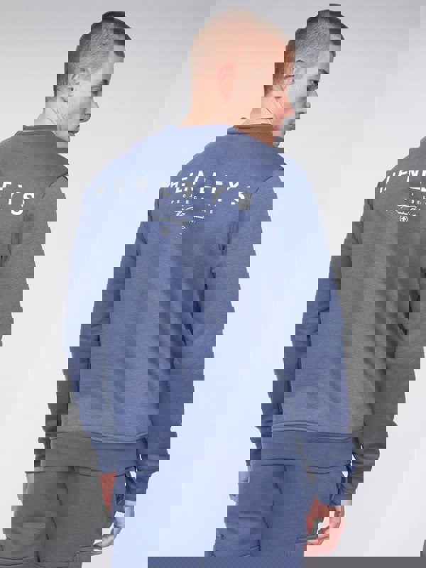 Henleys Morehen Crew Sweatshirt - Deep Blue