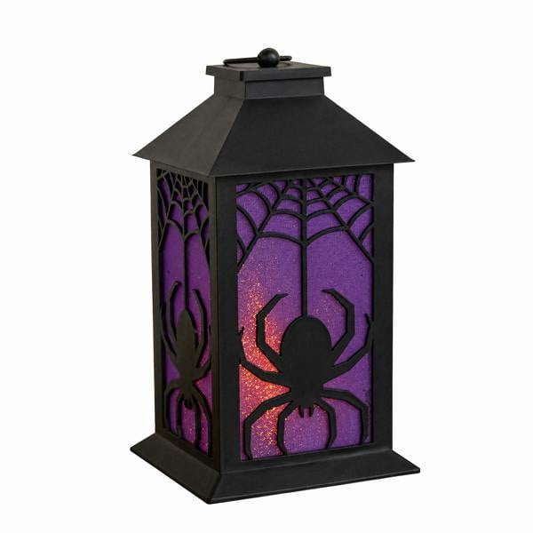 Samuel Alexander 32cm Battery Powered Light up Spider Halloween Lantern with LEDs