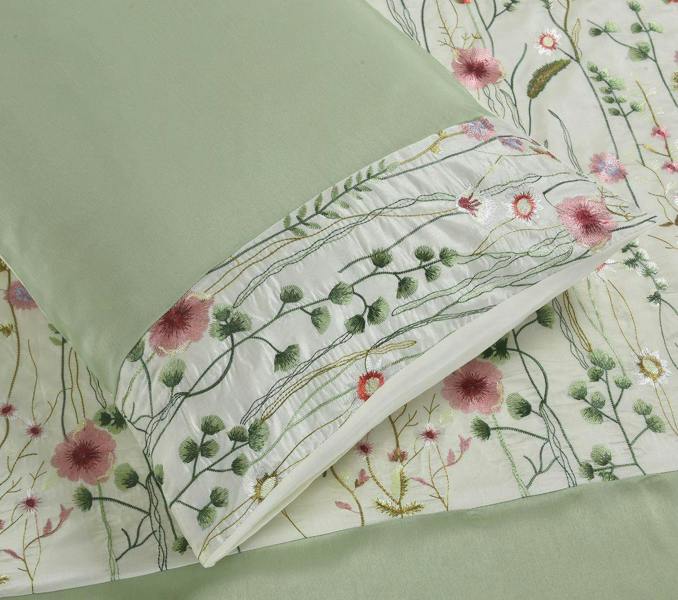 Arabella Green Duvet Cover Set