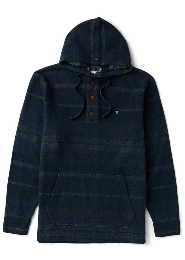 Vissla Descanso Hooded Popover hooded sweatshirt Vissla dark denim L