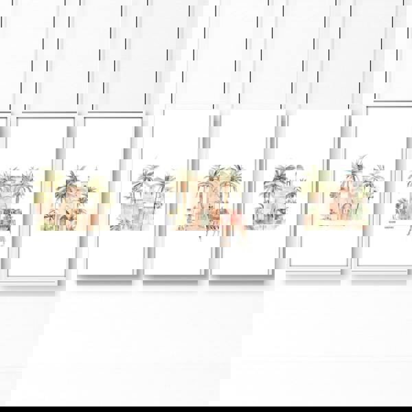 Wall Picture With Frame | Set of 3 Moroccan Wall art Prints