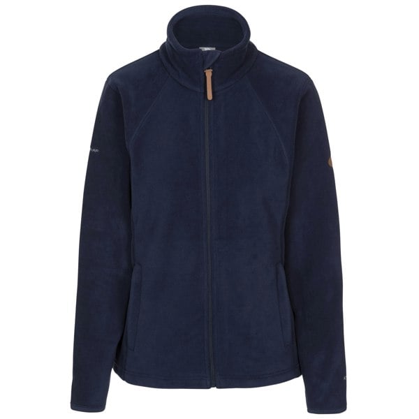 Trespass Women's Trouper Leather Trim Fleece Jacket - Navy