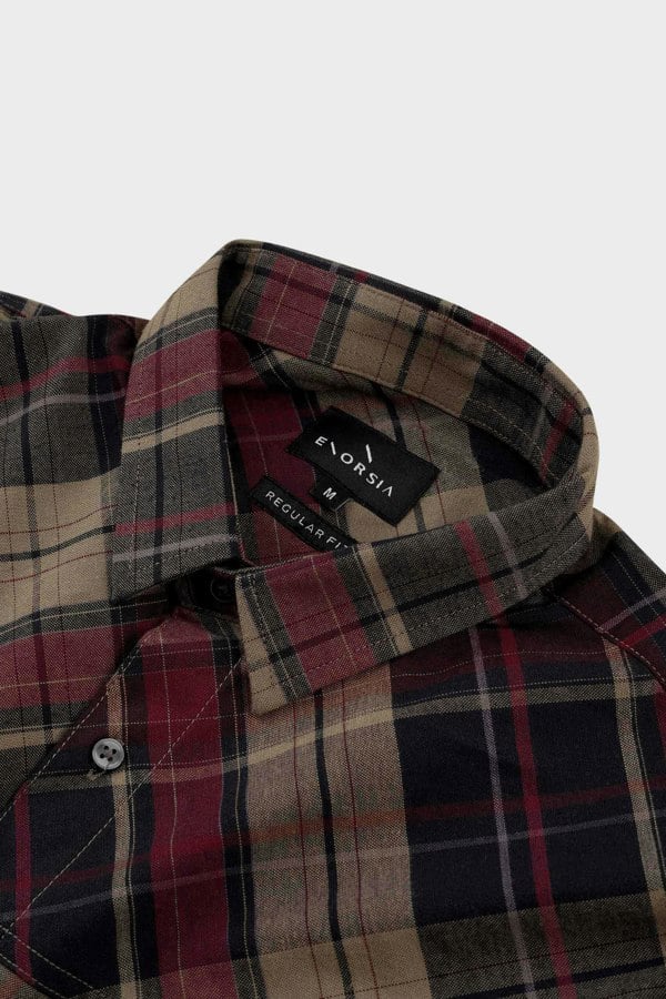 ENORSIA Mens Front Yoke LS Oxford Shirt