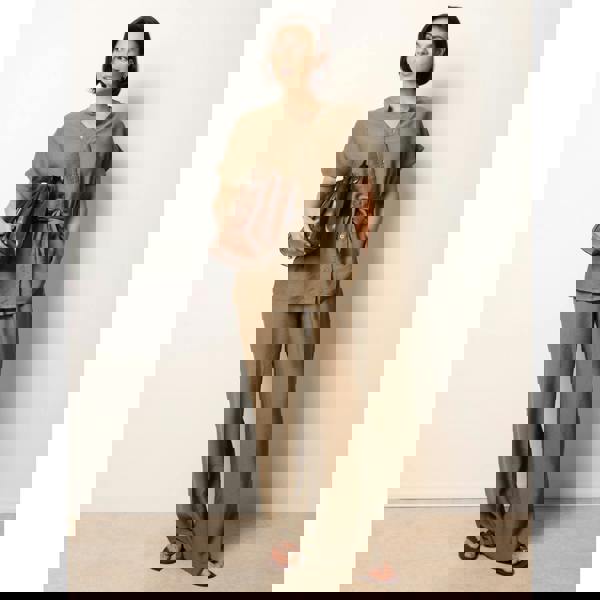 Blue Vanilla Two Piece Belted Co-Ord Set