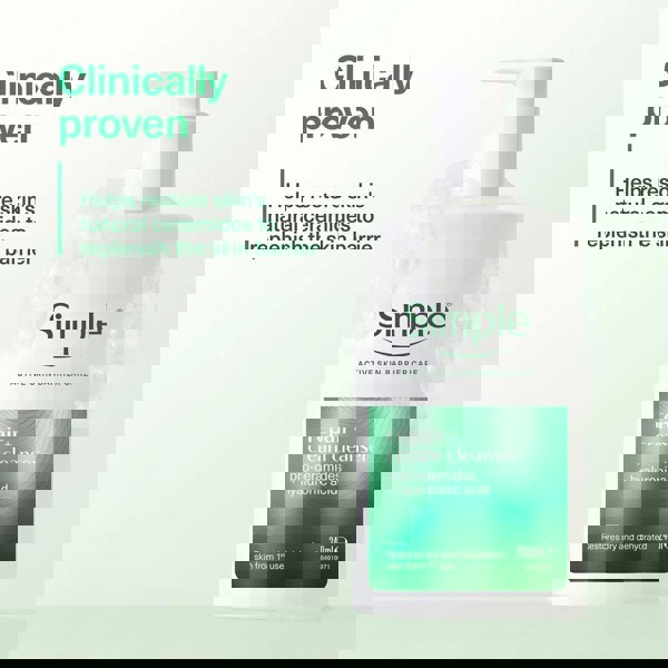 Simple Repair+ Facial Cleanser Soothing Hydrating Gentle Face Wash, 240ml