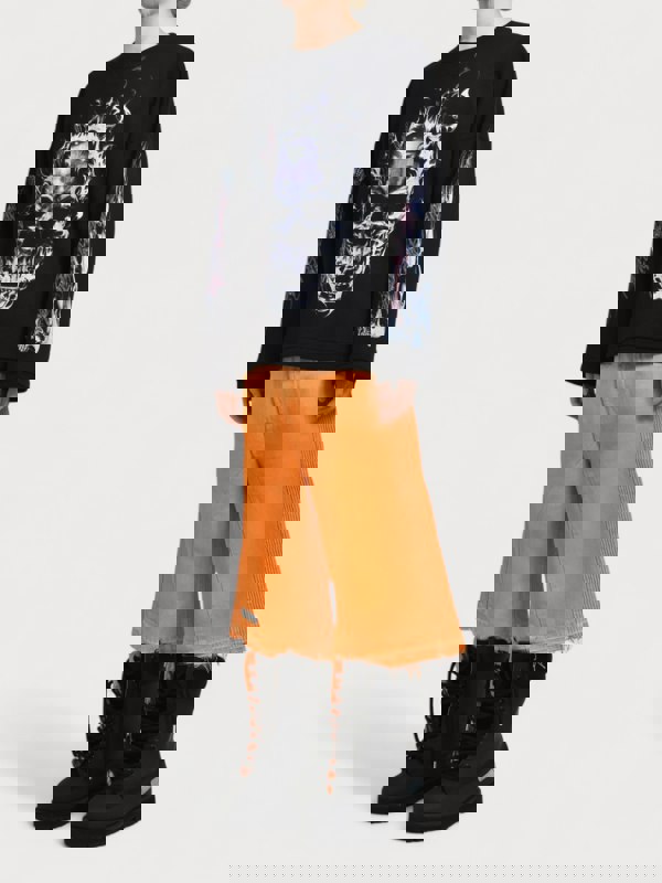 PDF Channel Skull Long Sleeve T Shirt Black