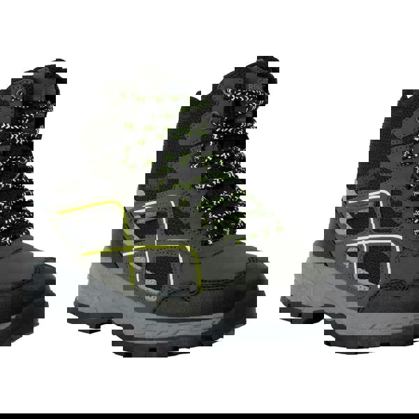 Regatta Mens Vendeavour Walking Boots - Dark Khaki/Lime Punch - 