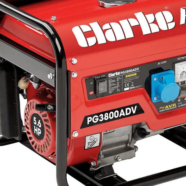 Clarke International Clarke PG3800ADV EURO5 3kVA Open Frame Dual Voltage (230/110V) Petrol Generator