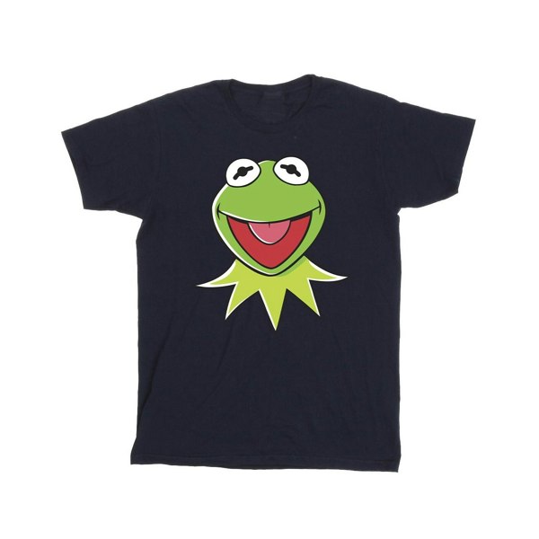 Disney Boys Muppets Kermit Head T-Shirt - Navy Blue