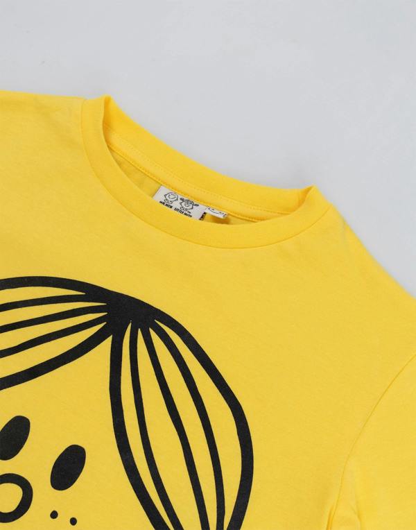Vanilla Underground Mr. Men & Little Miss Girls Yellow Sunshine Long Sleeve Long Leg Pyjama Set
