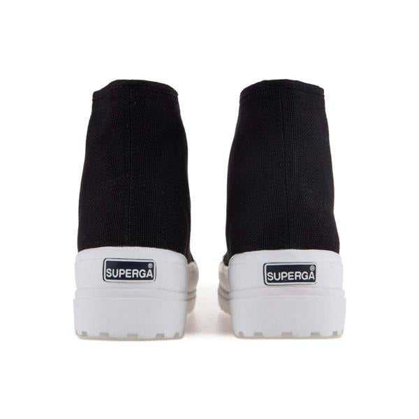 Superga Womens/Ladies 2341 Cotu Alpina High Tops - Black/Pale Gold - 