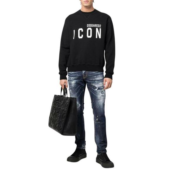 DSquared2 Unisex Adult Cool Icon Logo Sweatshirt - Black - 