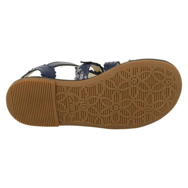 Clarks Girls Clarks Buckle Fastening Open Toe Sandals Loni Moon