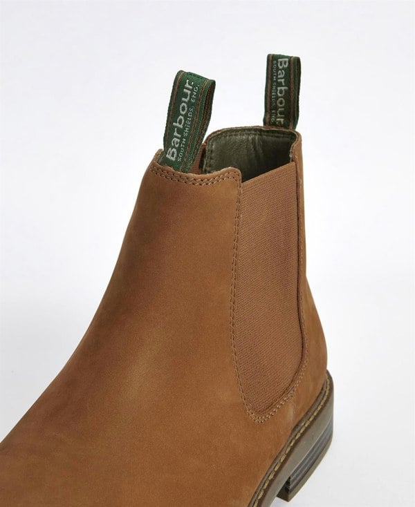 Barbour Farsley Leather Men's Dark Tan Chelsea Boots
