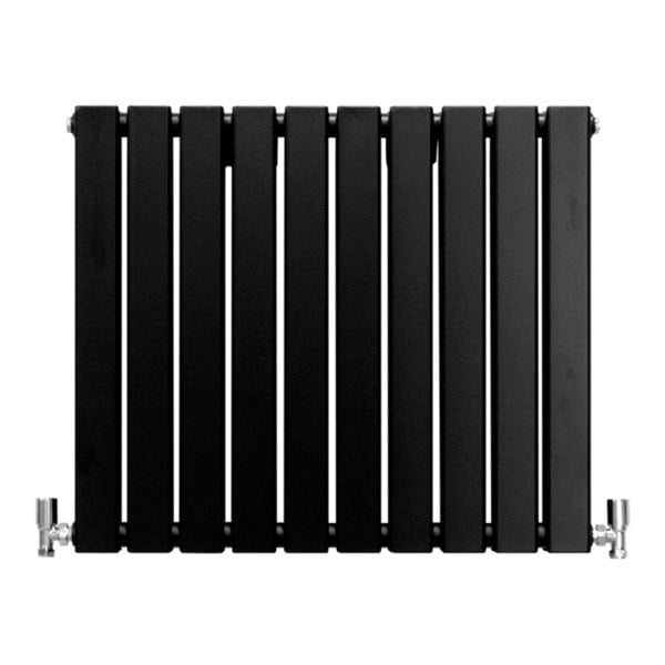 Designer Flat Panel Radiator - Matte Black (600mm x 700mm)