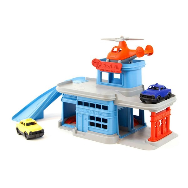 Green Toys Parking Garage Playset - Made From 100% Recycled Plastic