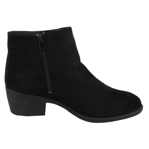 Spot On Ladies Spot On Mid Heel Ankle Boots F51168