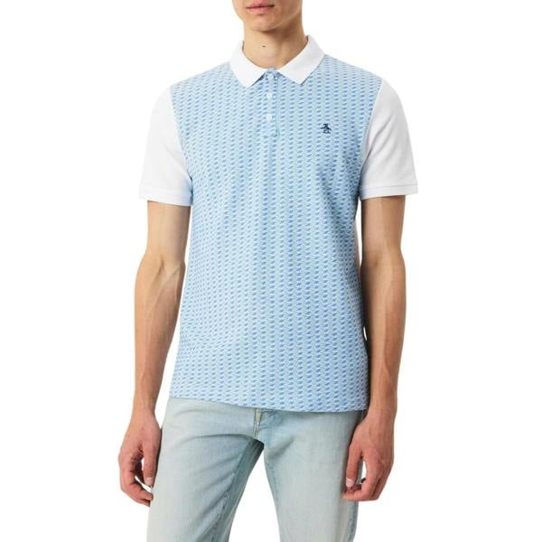 Original Penguin Mens Embroidered Regular Polo Shirt - White - 