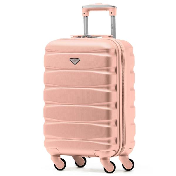 Flight Knight 55x35x20cm Cabin Carry Bag Hard Shell Suitcase 100+ Airline Approved