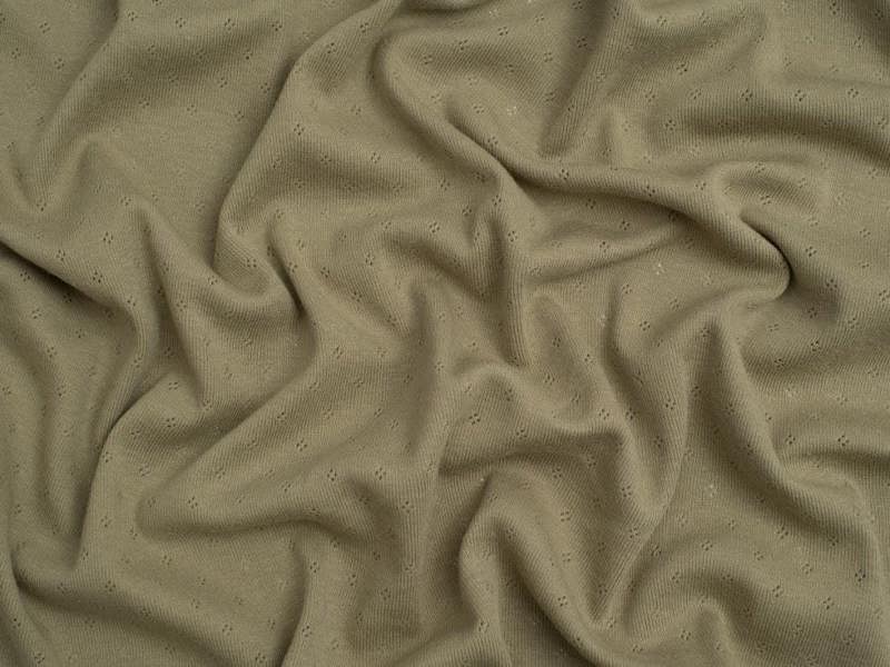 Minerva Core Range Baby Soft Pointelle Jersey Stretch Knit Fabric - Plain Design Dressmaking Fabric, 150 cm / 60" Wide - per metre