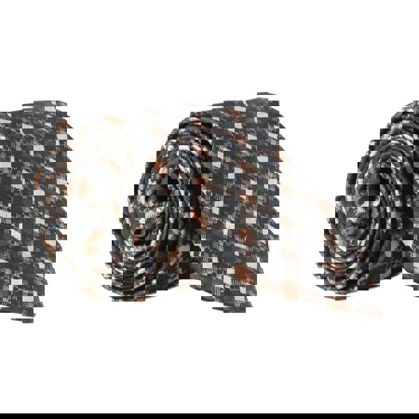Dunhill luxurious mulberry silk gingham check patterned tie bronze brown black grey