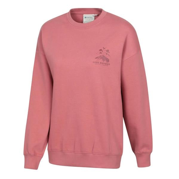 Mountain Warehouse Womens/Ladies Lake District Graphic Sweatshirt - Light Pink - 