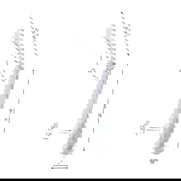 Milagro Lilly White LED Table Lamp Funky Reading Or Desk Lamp 4W LED Built in Fully Adjustable And 3 Stage Dimmer Switch