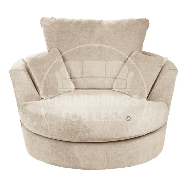 Casper Chenille Fabric Swivel Chair