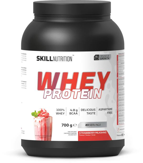 Skill Nutrition Whey Protein Powder, Strawberry Milkshake - 700g