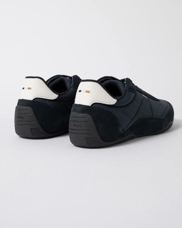 back of BOSS Orange Jaylen_Lowp_sdnylt Mens Trainers 50563894 in Dark Blue 401