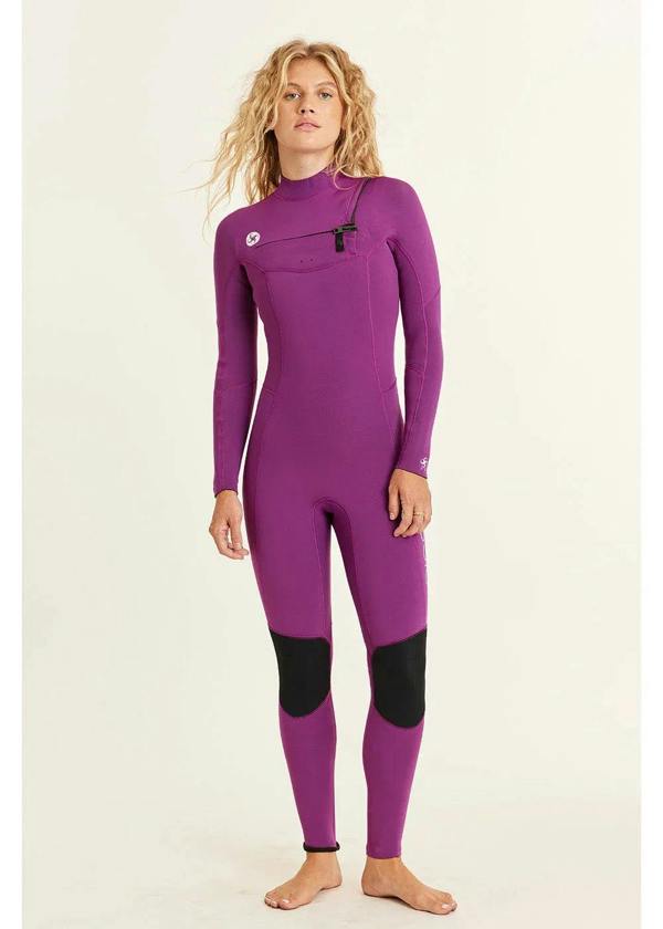 SISSTR 7 Seas 5/4 Chest Zip Wetsuit - Violet