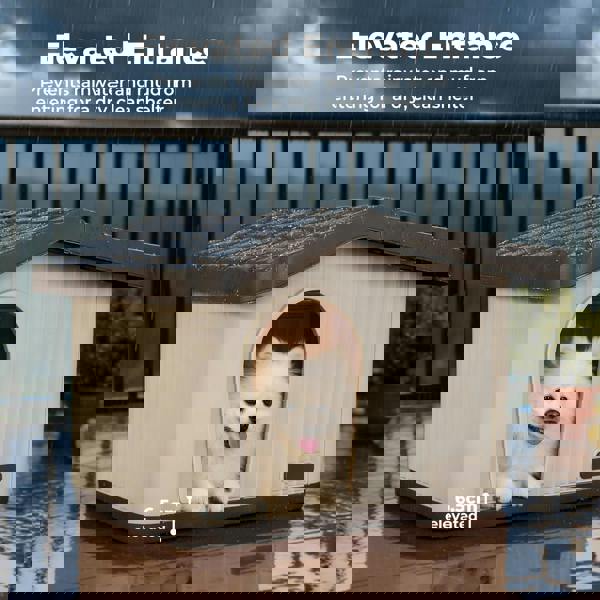 Skylos Pet House Outdoor Winter Insulated Dog Kennel Stray Shelter Weatherproof