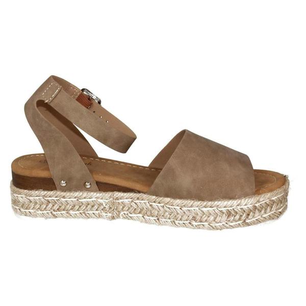 Savannah Ladies Savannah Wedge Mule Wide Fit Sandals F12039